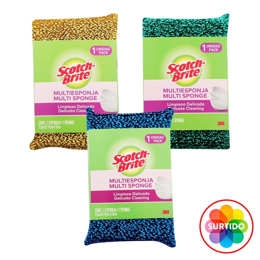 Fibras y Esponjas Scotch Brite Esponja Scotch Brite Recubierta Malla