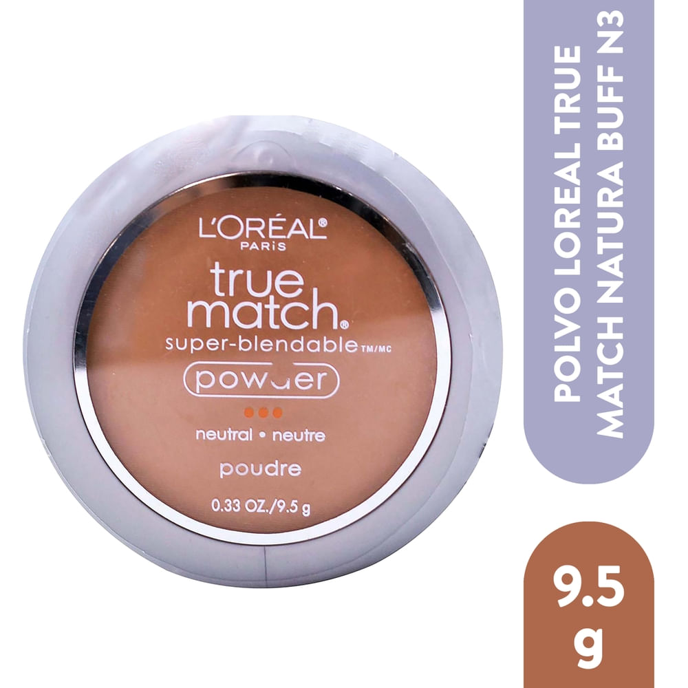 Polvo Compacto L'Oréal Paris True Match N3 Natural Buff - 0.33oz