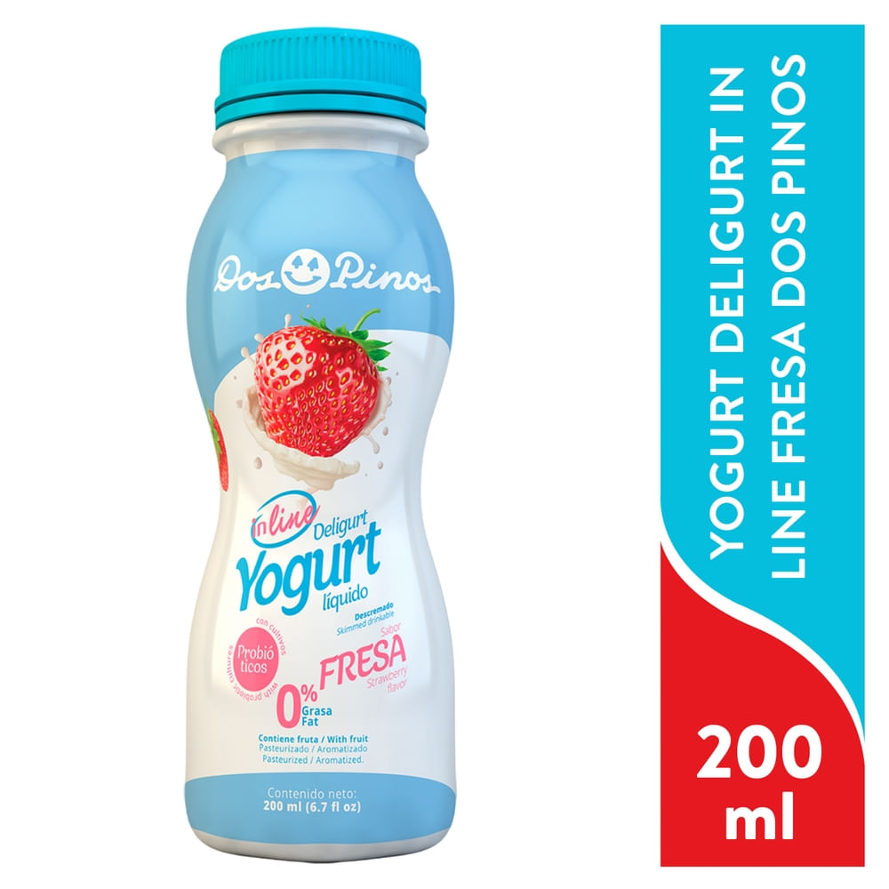 Yogurt Dos Pinos Deligurt In Line Fresa - 200L