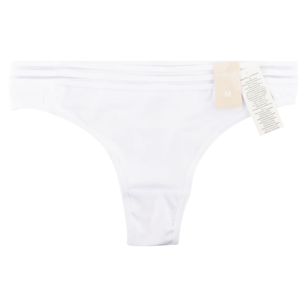 Tanga Boulevard En Color Blanco Negro
