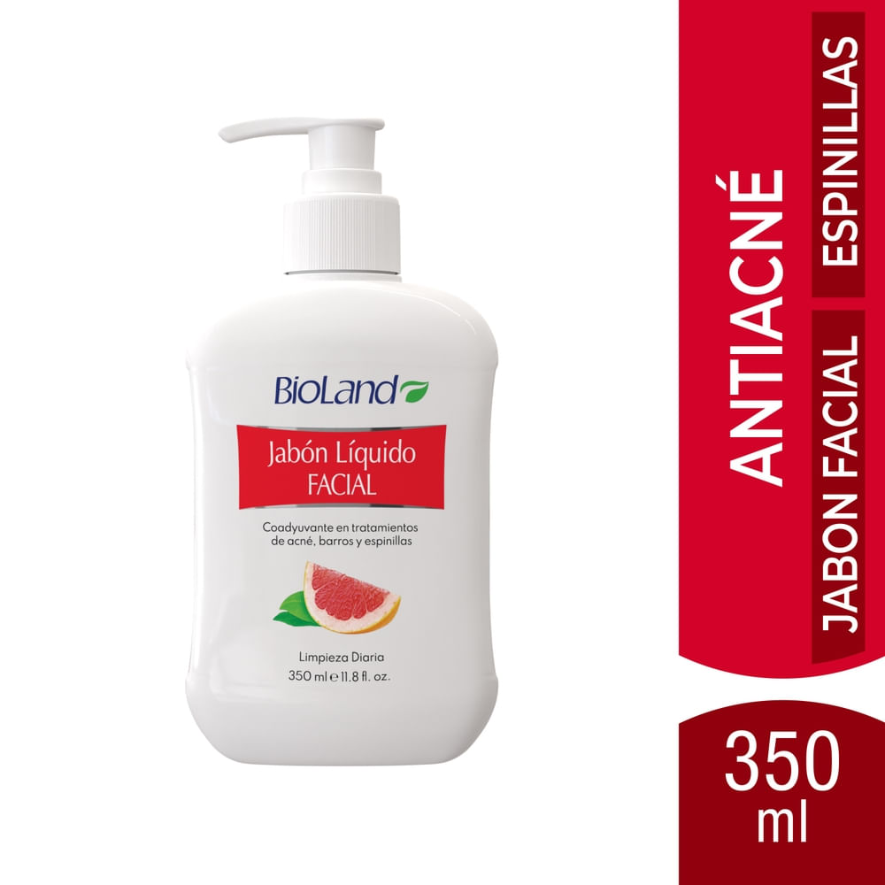 Jabón Líquido Facial Bioland Antiacné - 350 ml
