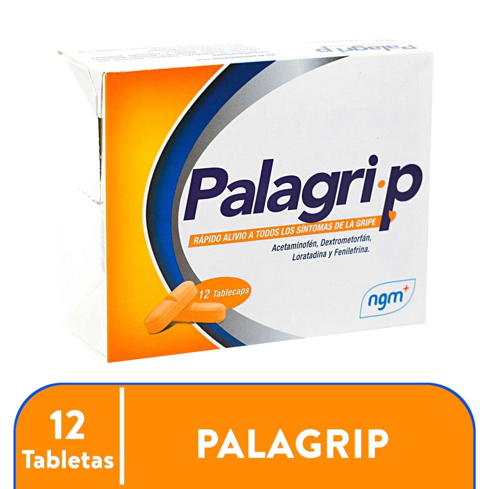 Tabletas Palagrip -12 Unidades-Precio indicado por table/capsu adulto