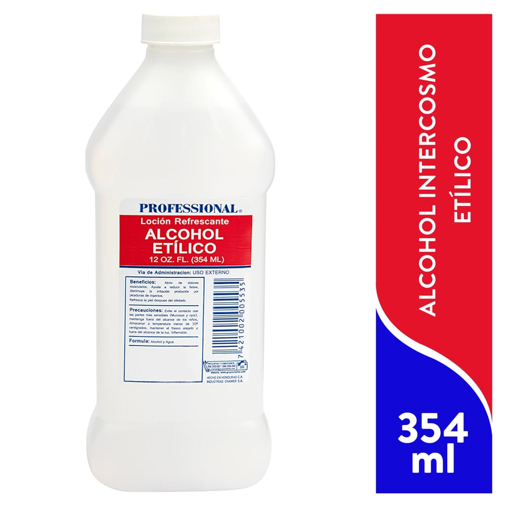 Alcohol Intercosmo Clínico -  350ml-Precio indicado por alcohol/otc