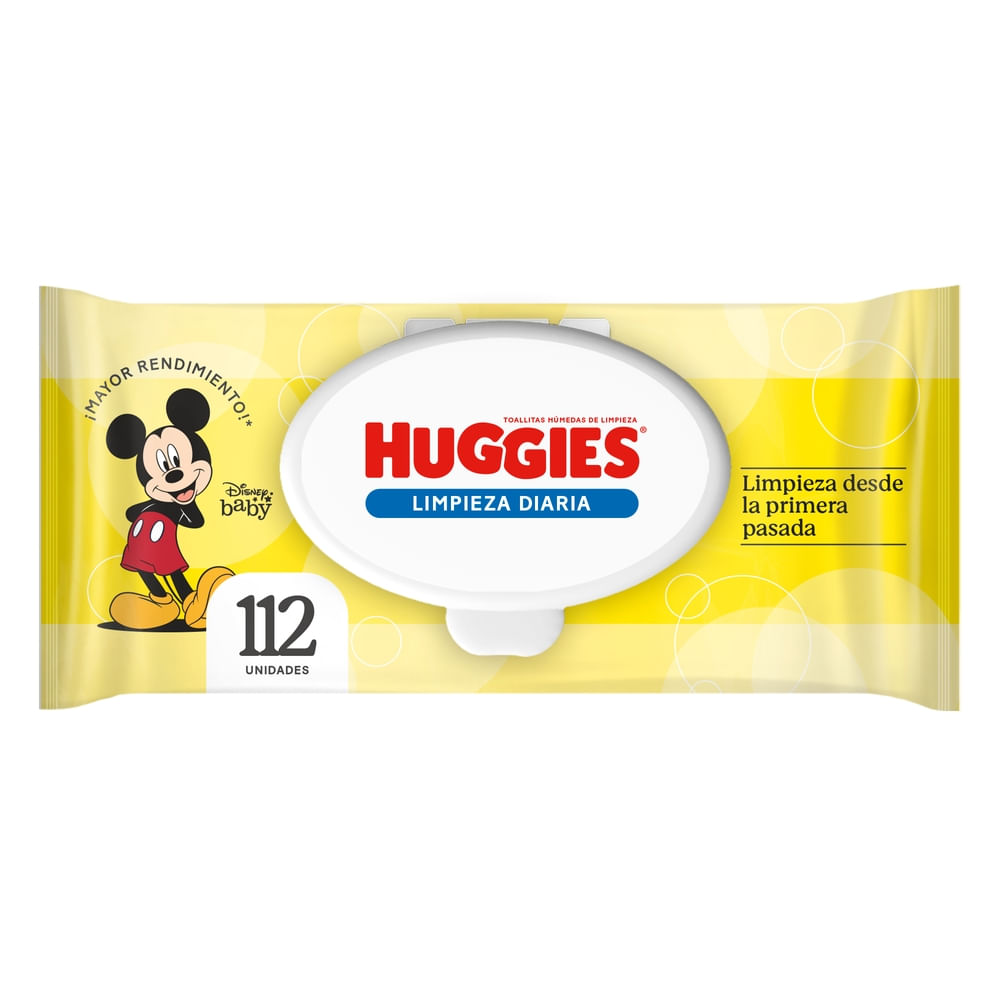 Toallitas Húmedas Huggies Limpieza Diaria - 112 Unidades