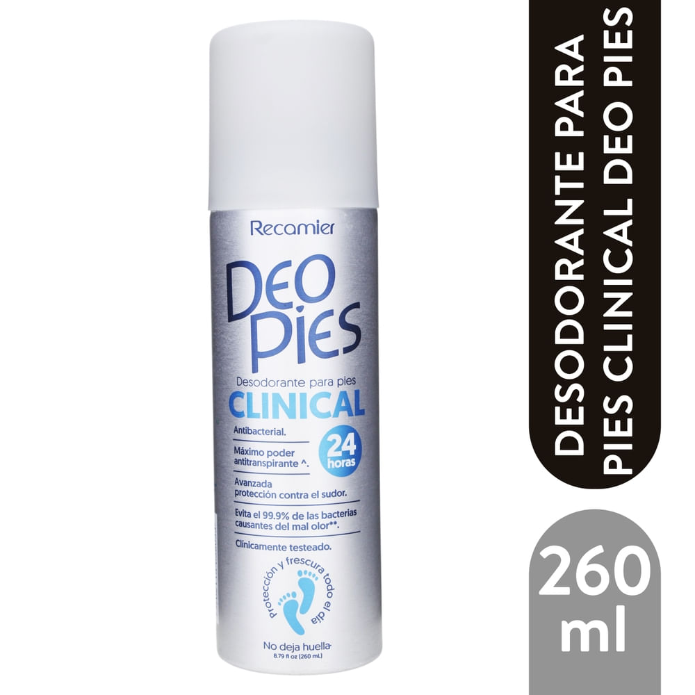 Desedorante Deopies Clinical - 260ml-Precio indicado por deo/spray p/pies