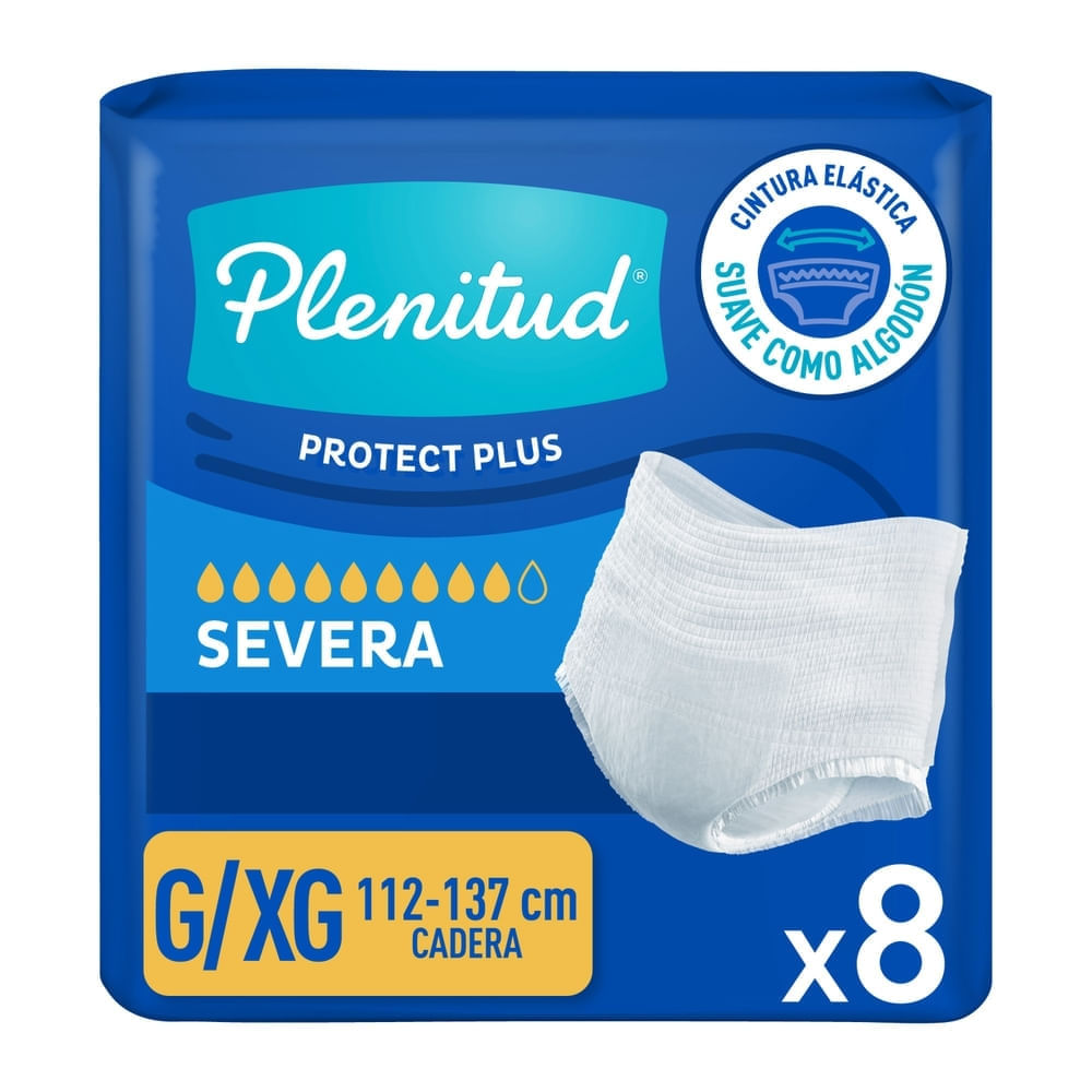 Pants Desechables para Adulto Plenitud Protect G/XG - 8 Unidades-Precio indicado por panal incont/moderad
