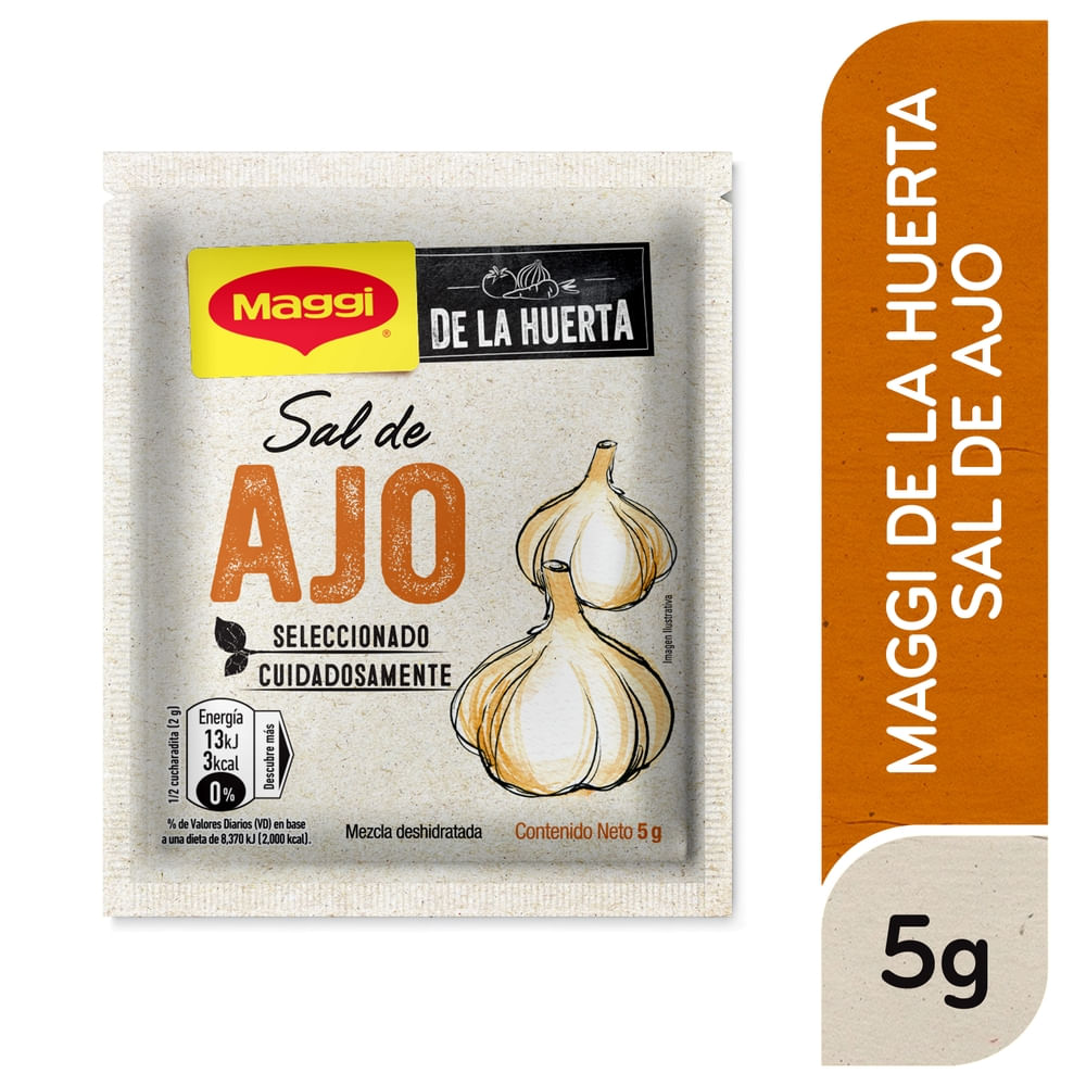 Sal de Ajo Maggi De La Huerta 12 Sobres - 5 g