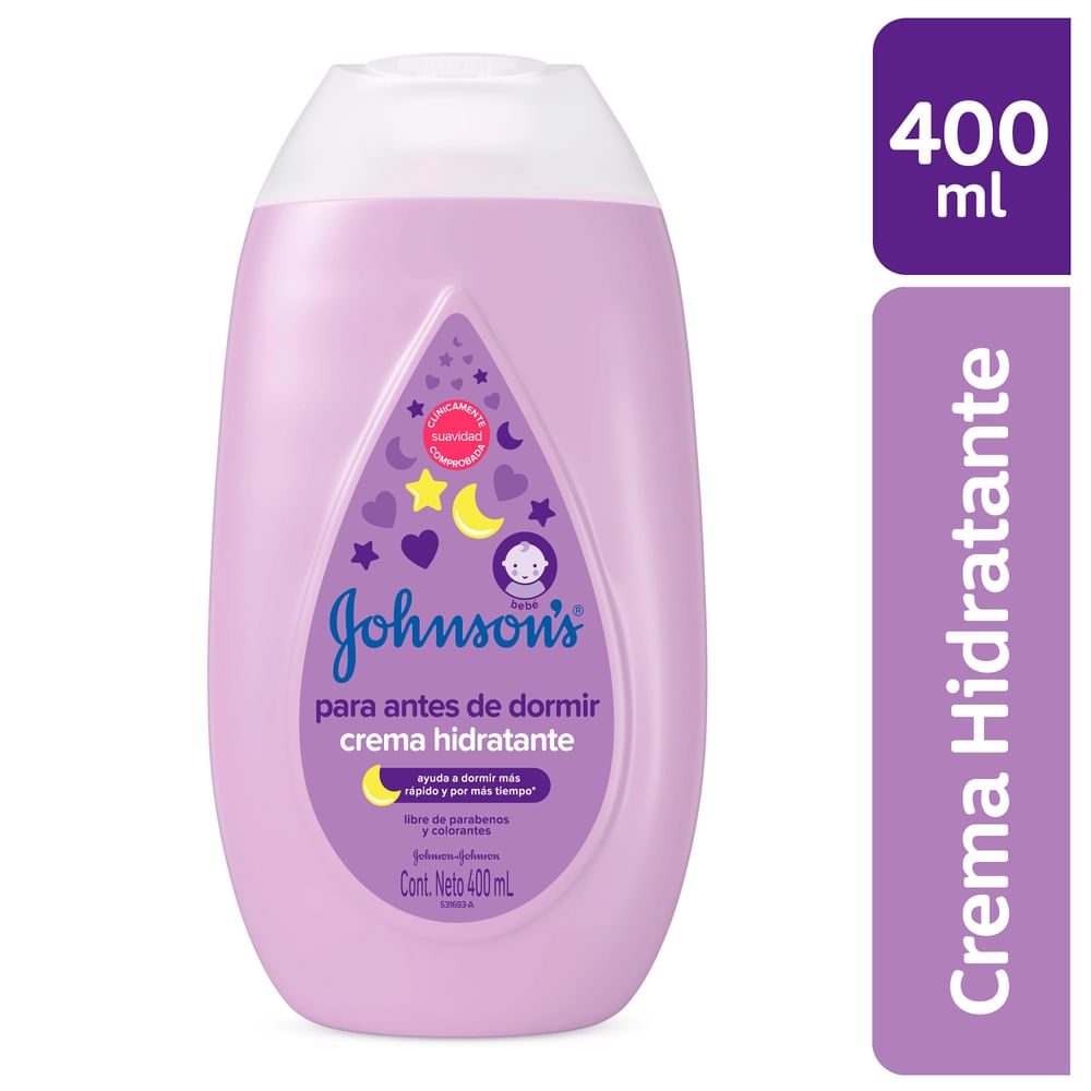 Crema Bebe Johnson Antes Dormir - 400 ml