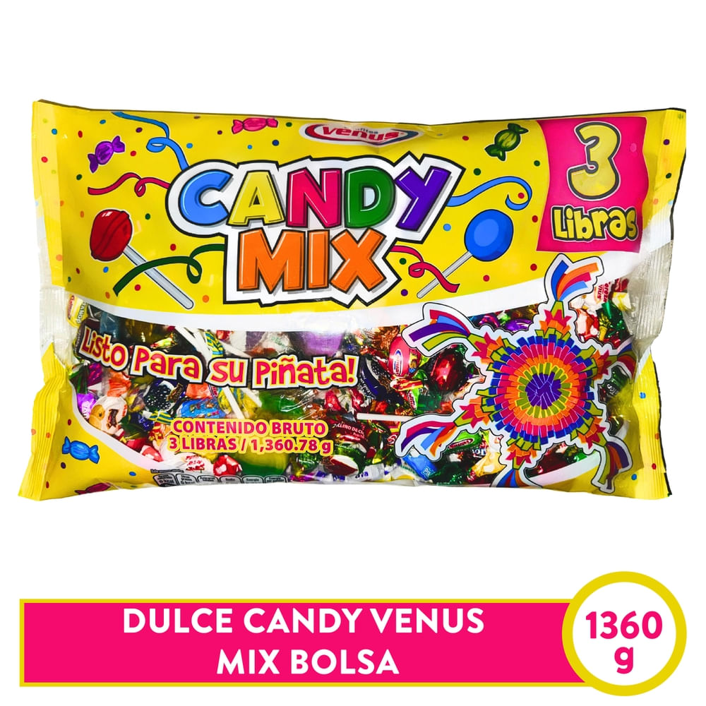 Dulces Confites Venus candy mix surtido - 3 lb