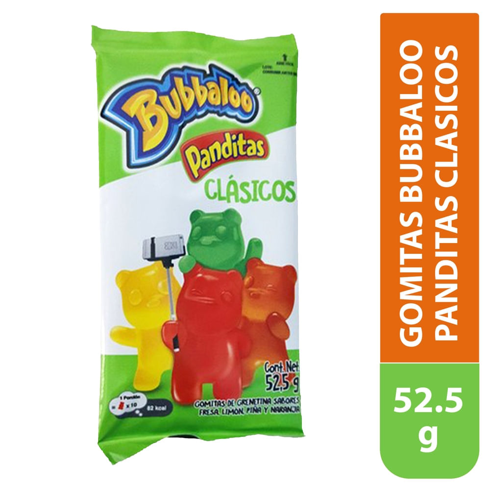 Gomitas Bubbaloo panditas clásica - 52.5 g