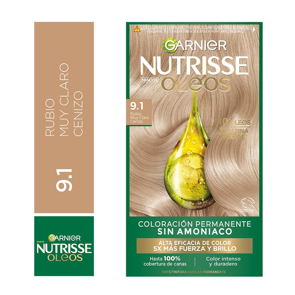Tinte Oleo Nutrisse Rubio Ceni 9.1 45 Ml