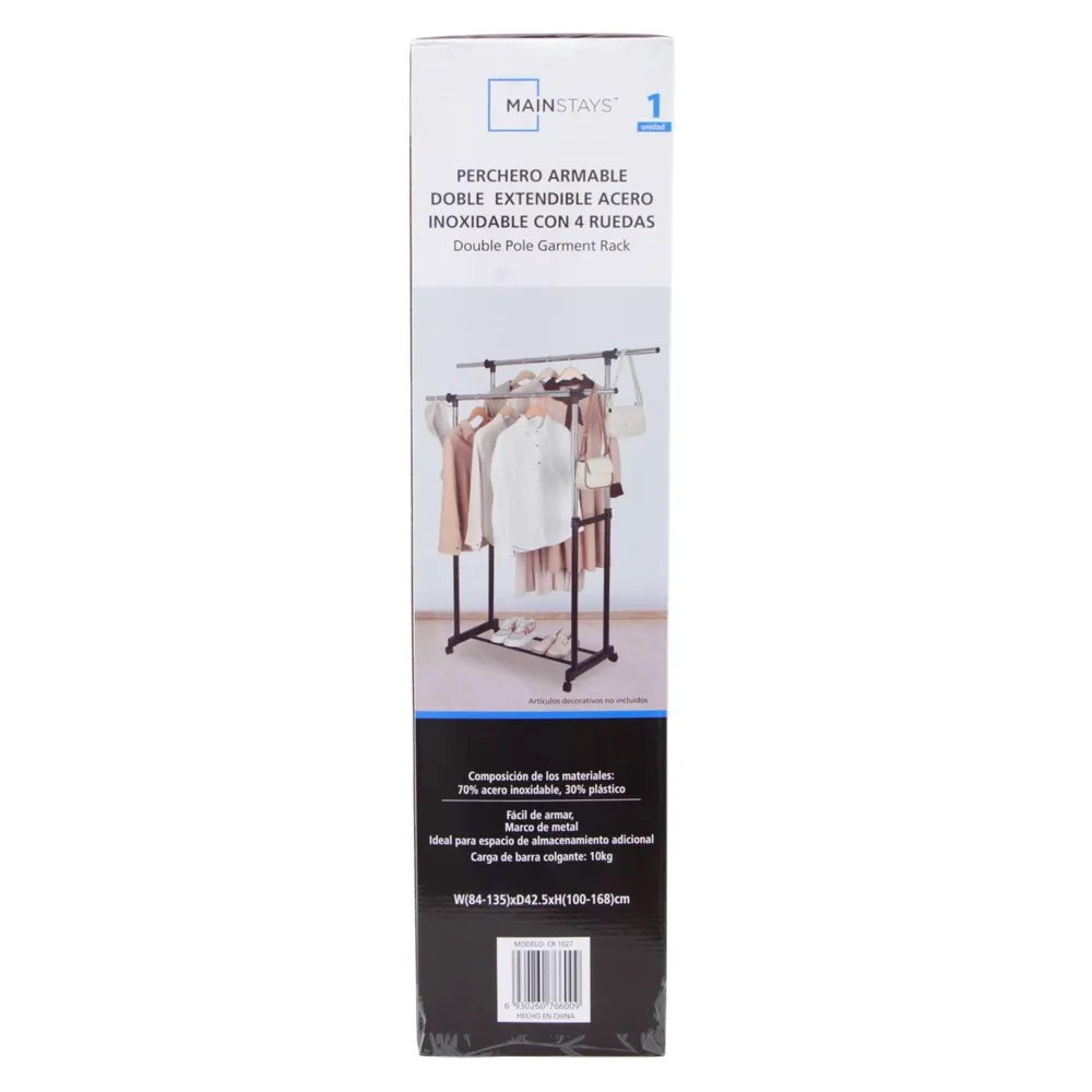 Perchero Armable Doble Extendible
