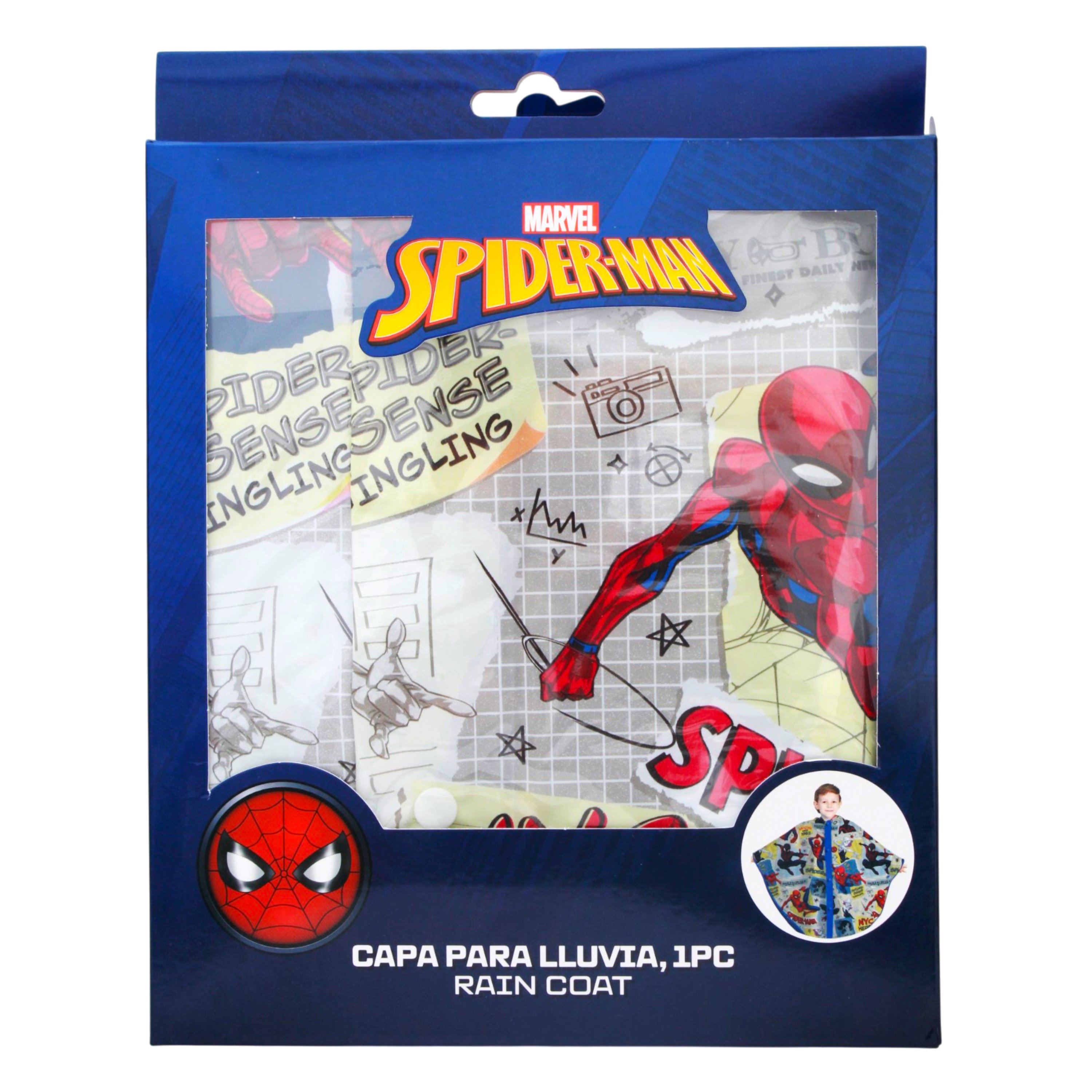 Impermeable Infatil Spiderman