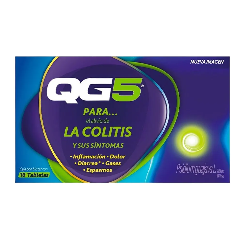 Tabletas QG5 Alivio de la colitis- 10 unidades-Precio indicado por antidiarreico tab