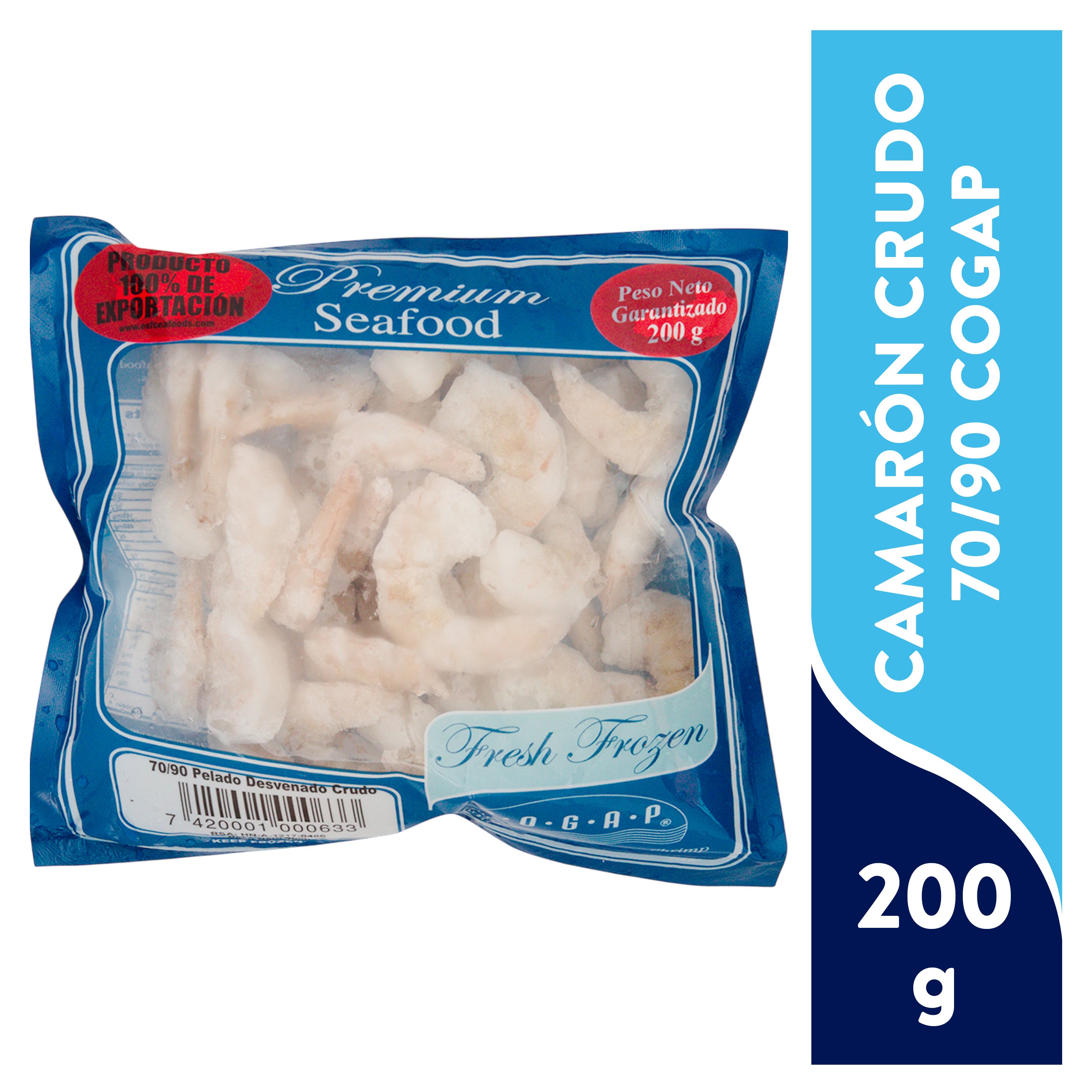 Camaron Cogap Crudo 70/90  Congelado - 200 g