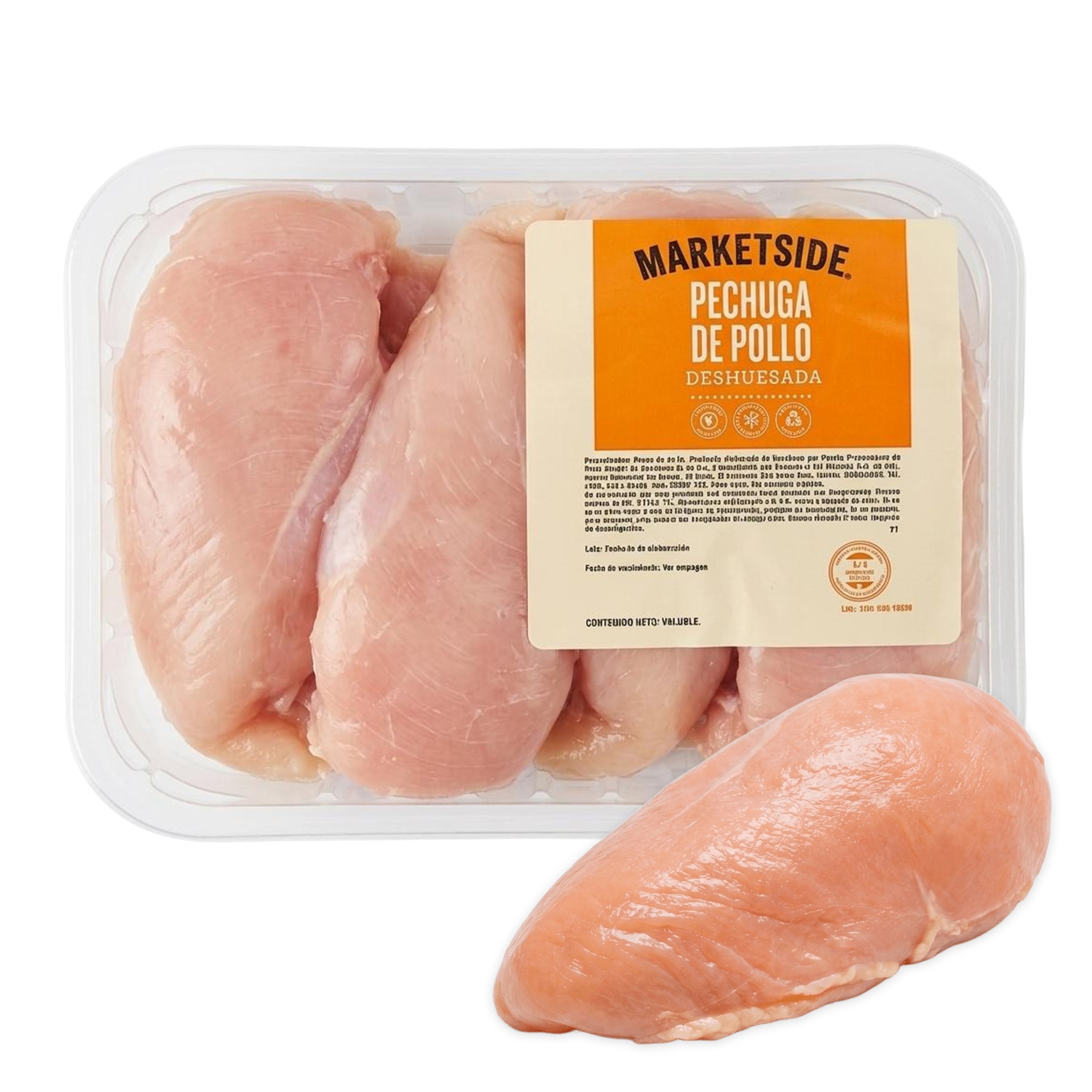 Pechuga Marketside Deshuesada Congelada Bandeja - Precio Indicado por libra
