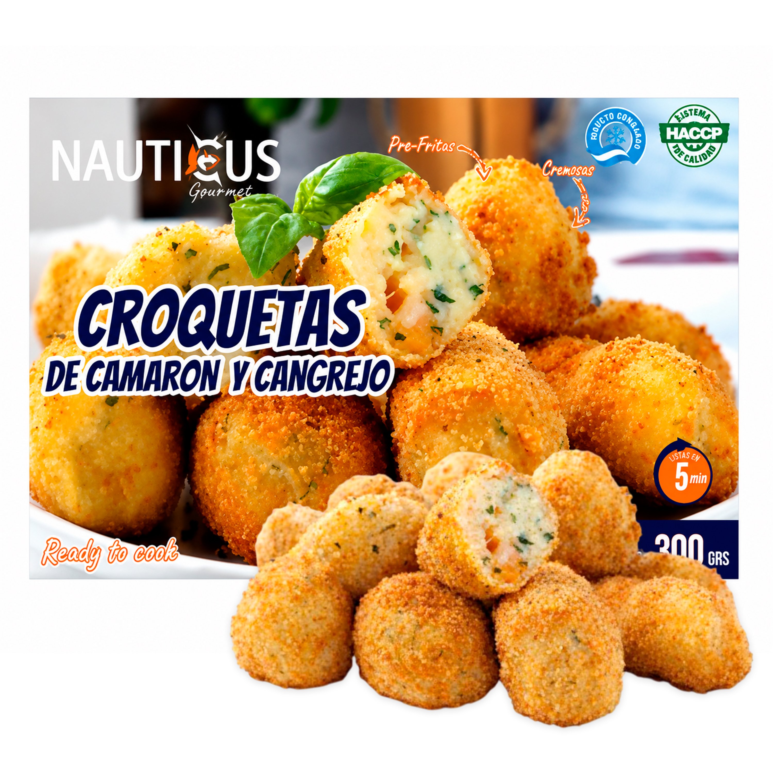 Croquetas Cama Y Cangrejo Naut Cong Unid