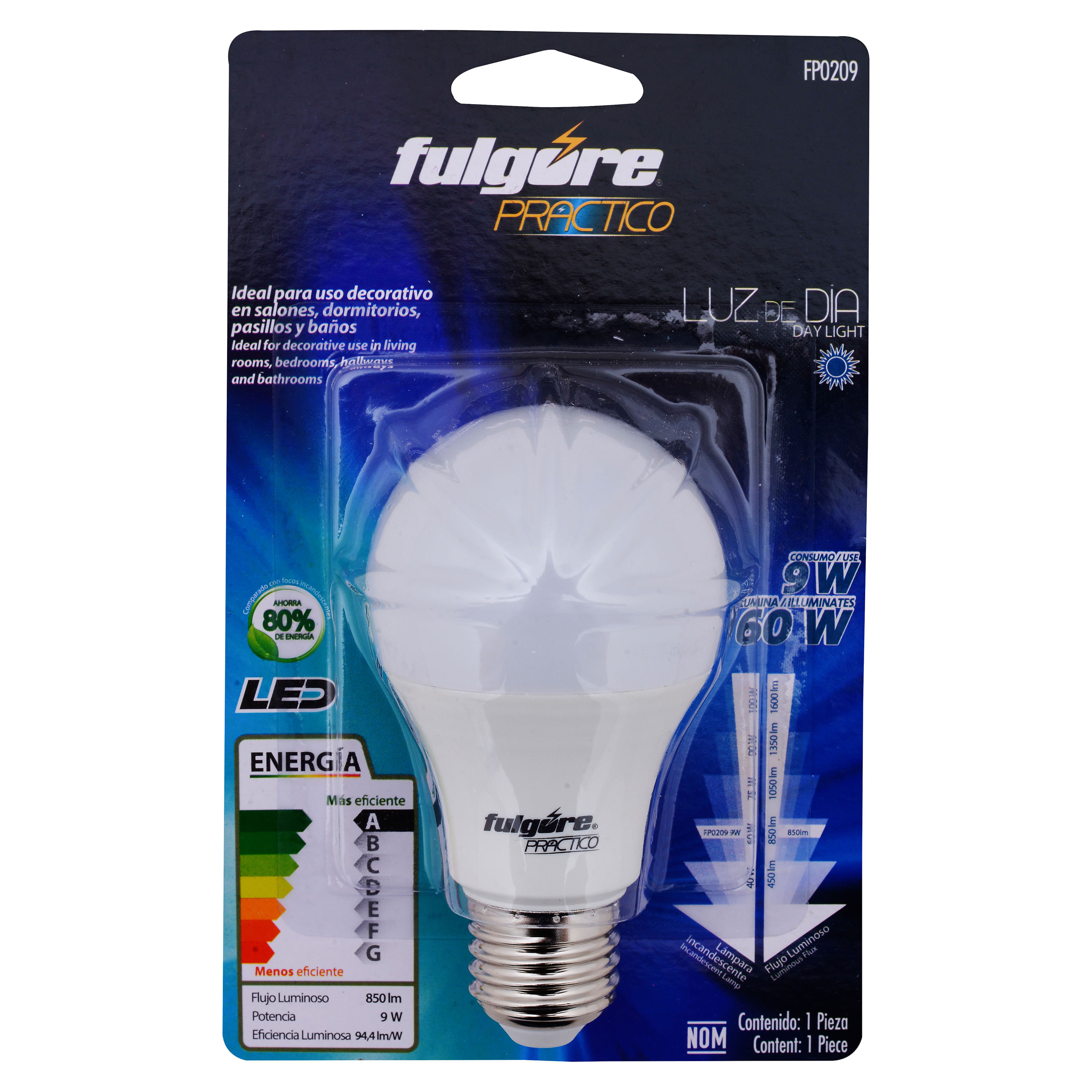 Foco Led Fulgure Luz Dia 9W Fp0209