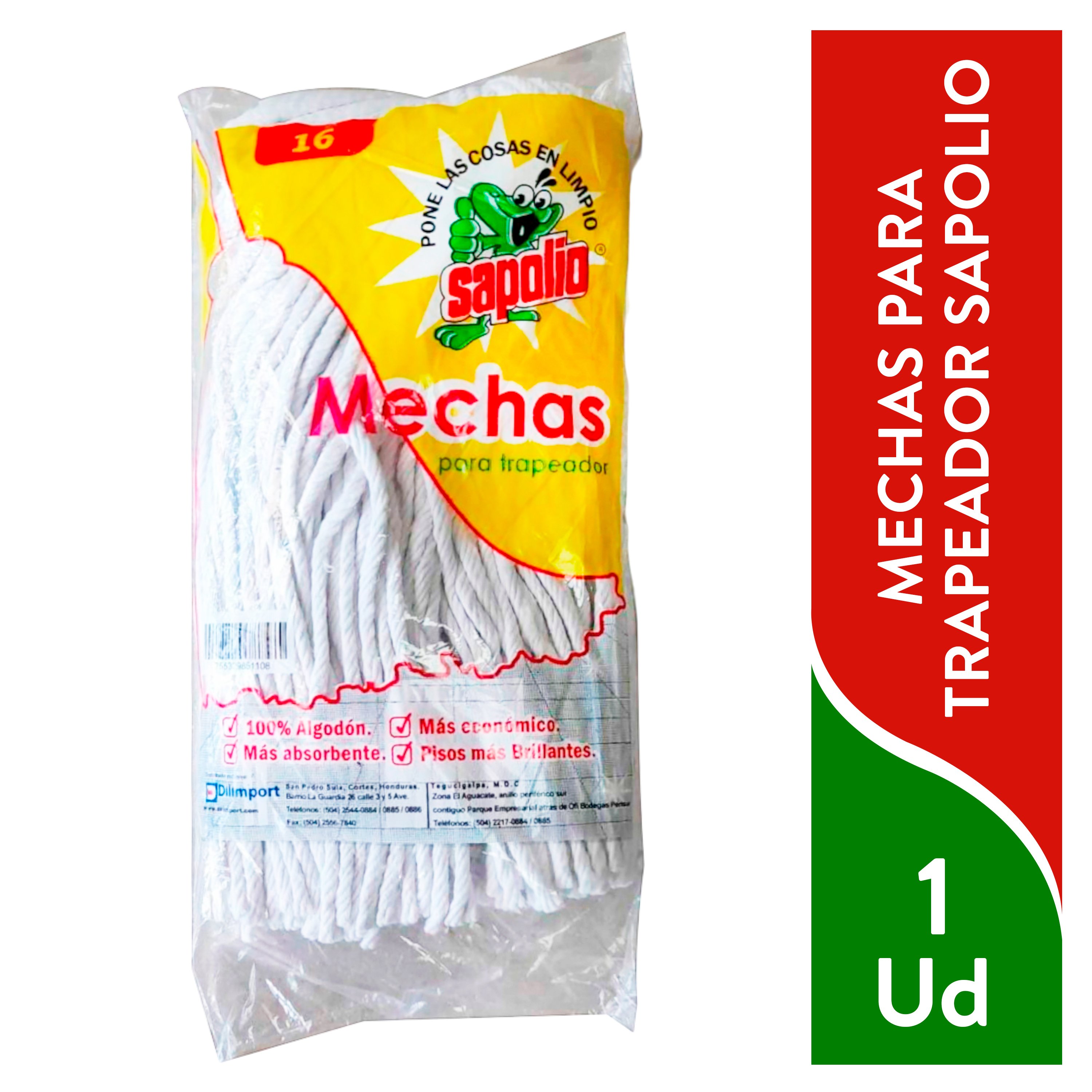 Mecha De Trapeador El Mechon 16 1Ea
