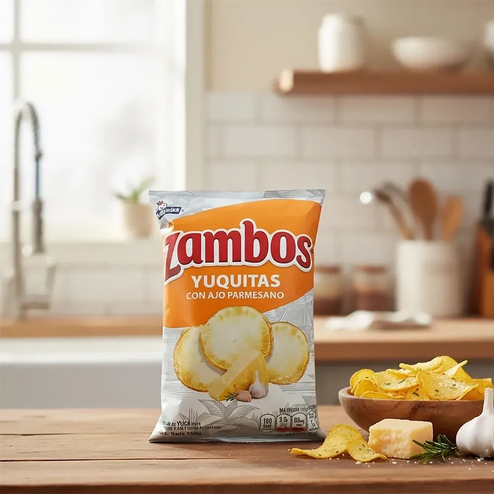 Zambos Yuquitas Ajo Parmesano 130 g