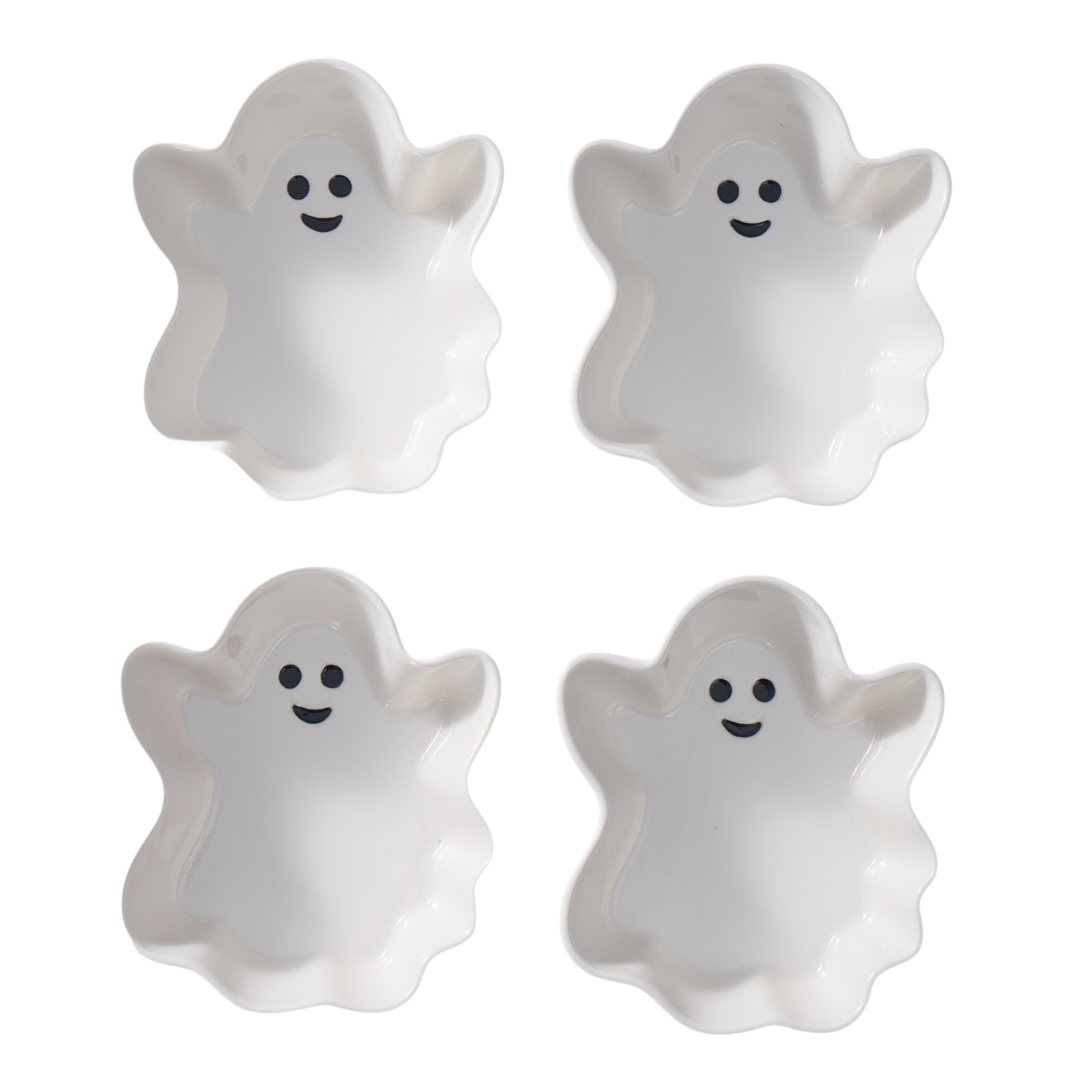 Bowls Way to celebrate con forma de fantasma Halloween - 4 Uds