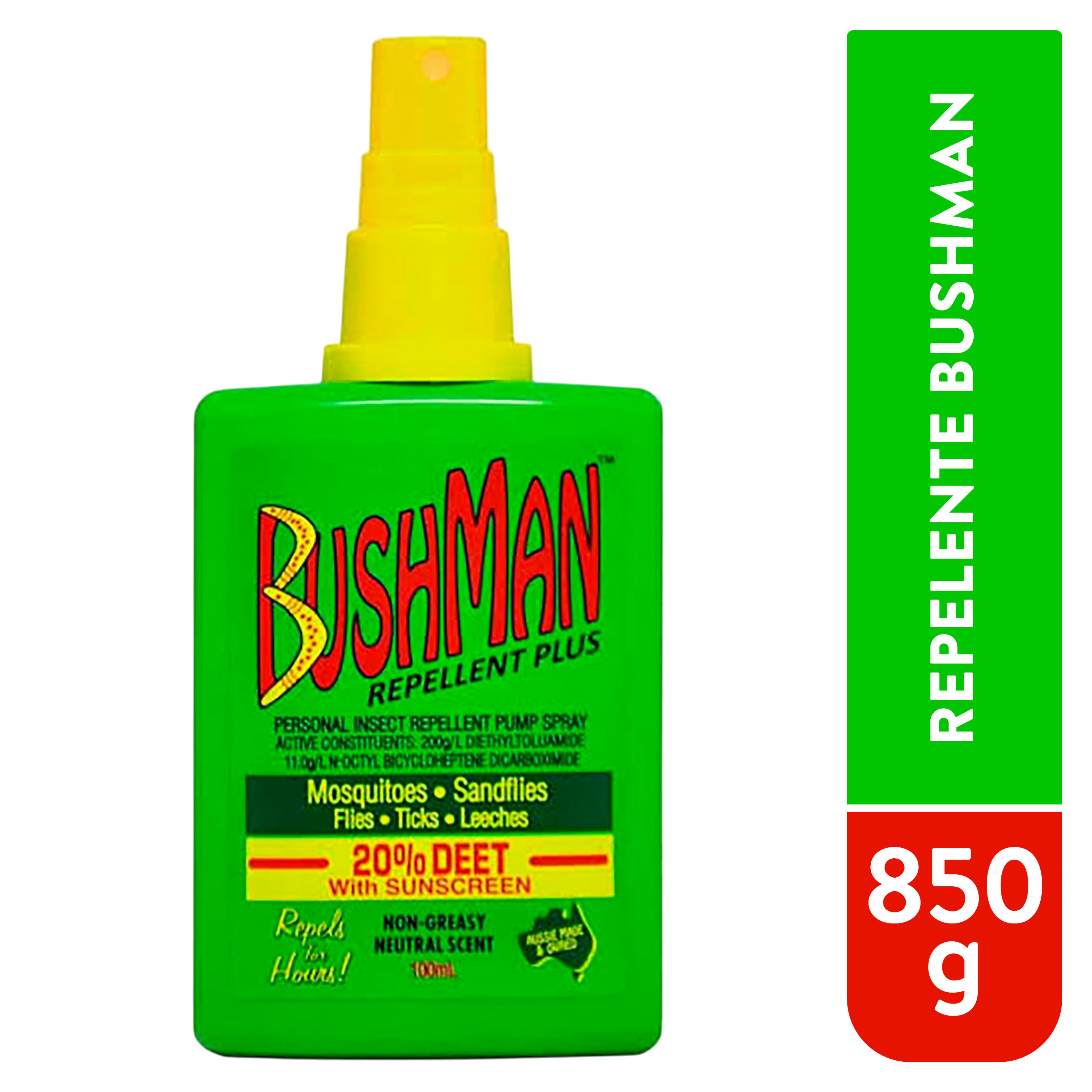 Repelente Bushman Plus Spray 100 Ml