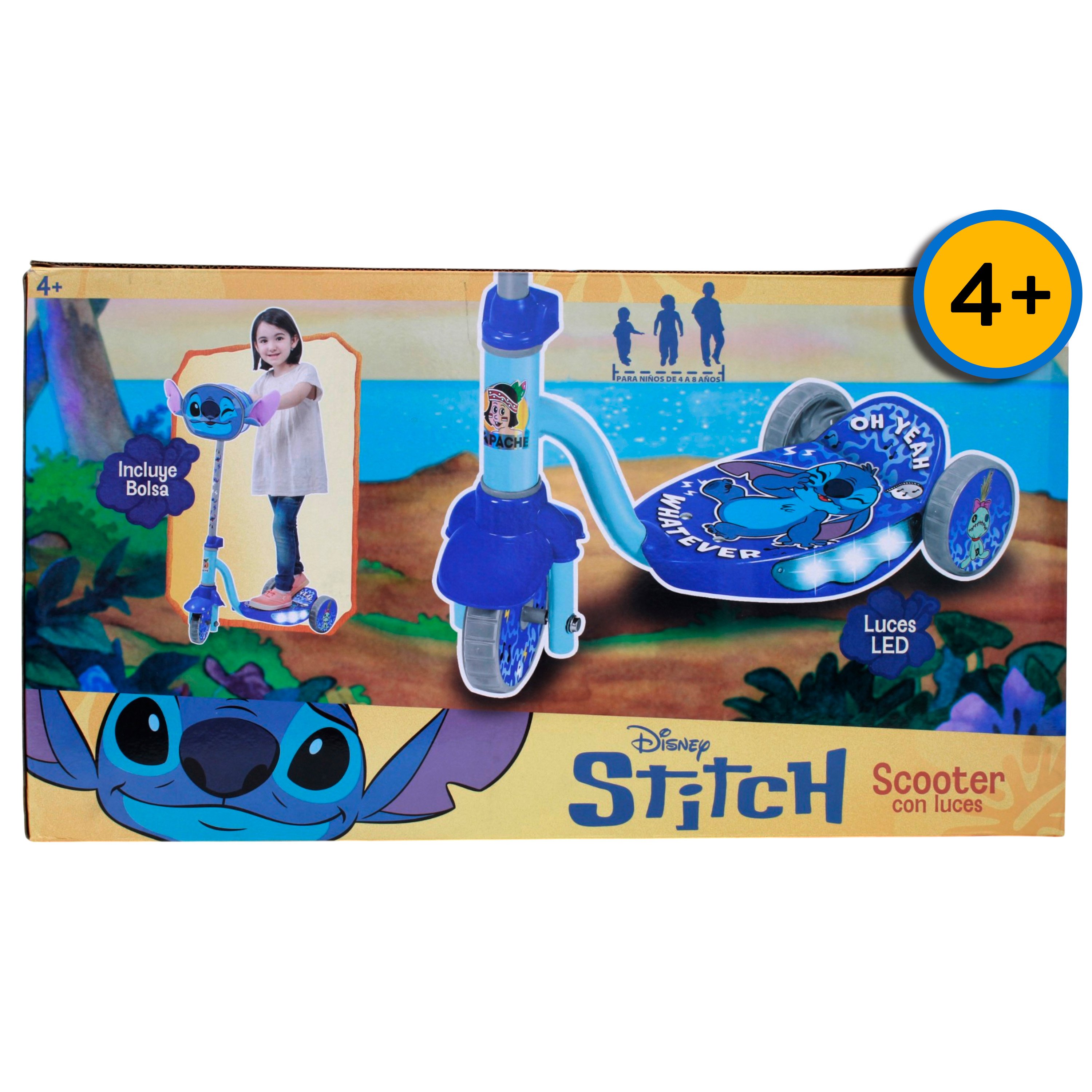 Scooter con luces Stitch
