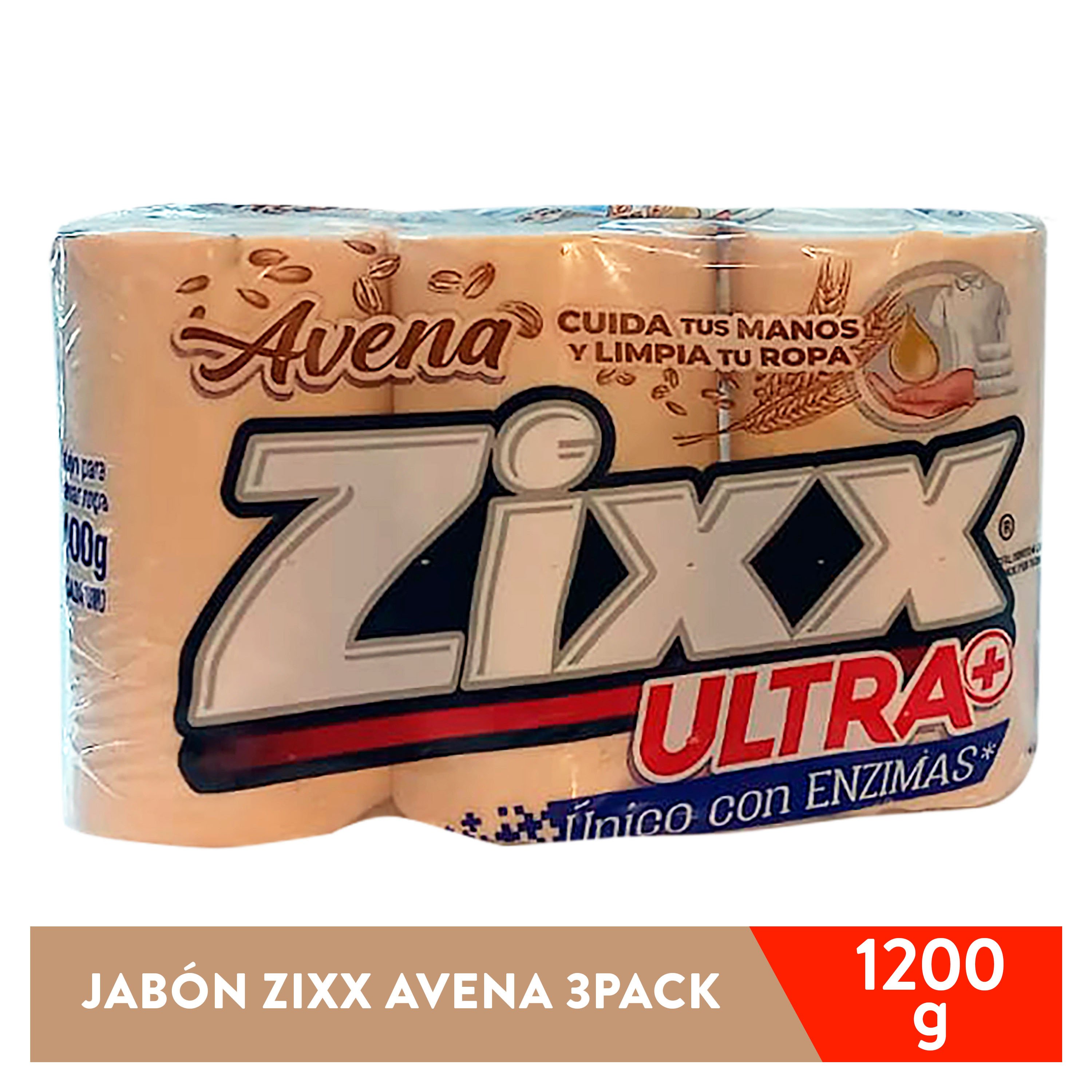 Jabón Zixx Avena Cilindro 3 Pack - 1200 g