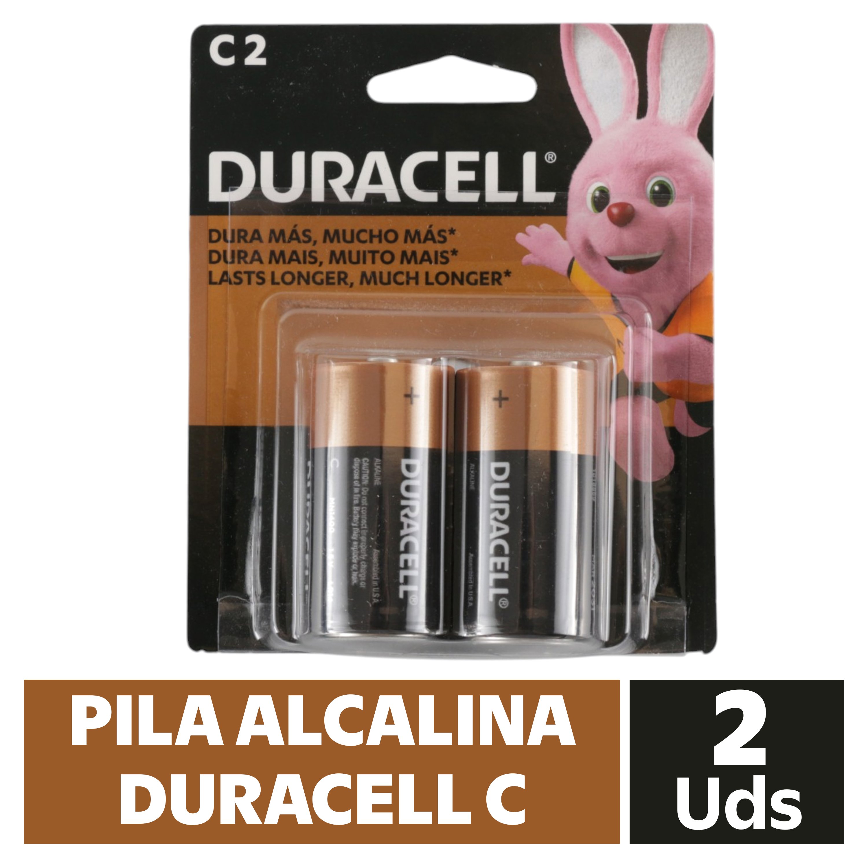 Bateria Duracell Alcalina C - 2 unidades
